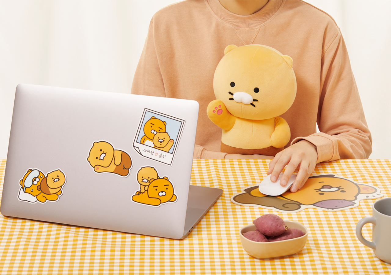 Kakao Friends Choonsik Baby Pillow Cushion Plush Doll Kpop Merch