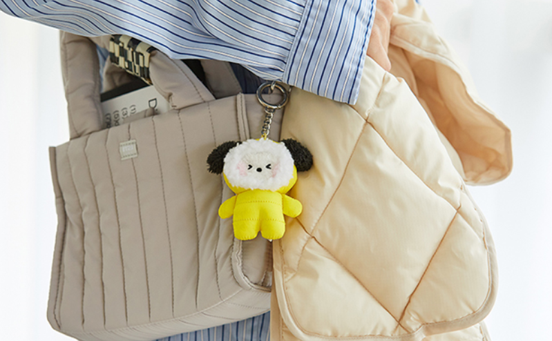 Line Friends BT21 Plush Keychain BTS Jimin Chimmy in Puffer