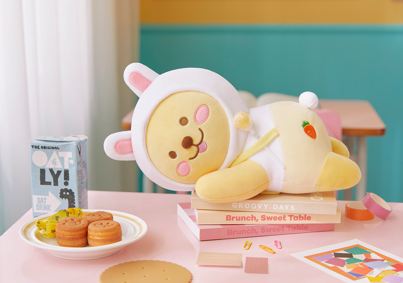 Kakao Friends Muzi in Overall Plush Doll Pillow Merch