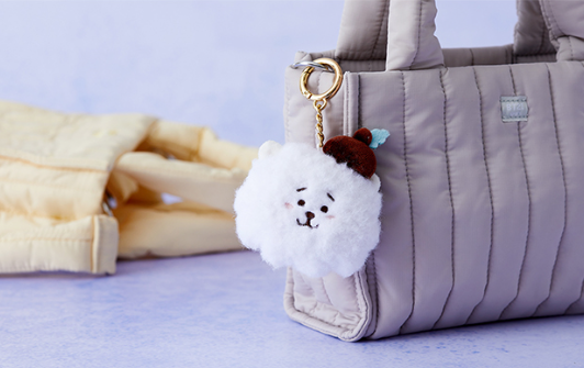 Line Friends BT21 RJ Face 'HOPE IN LOVE' BTS Plush Keychain