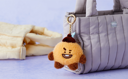 Line Friends BT21 Shooky Face 'HOPE IN LOVE' Toy Keychain