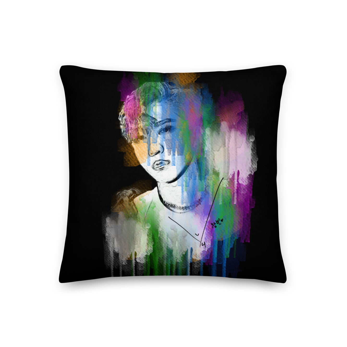 Stray Kids Changbin, Seo Chang-bin Waterpaint Portrait Premium Pillow