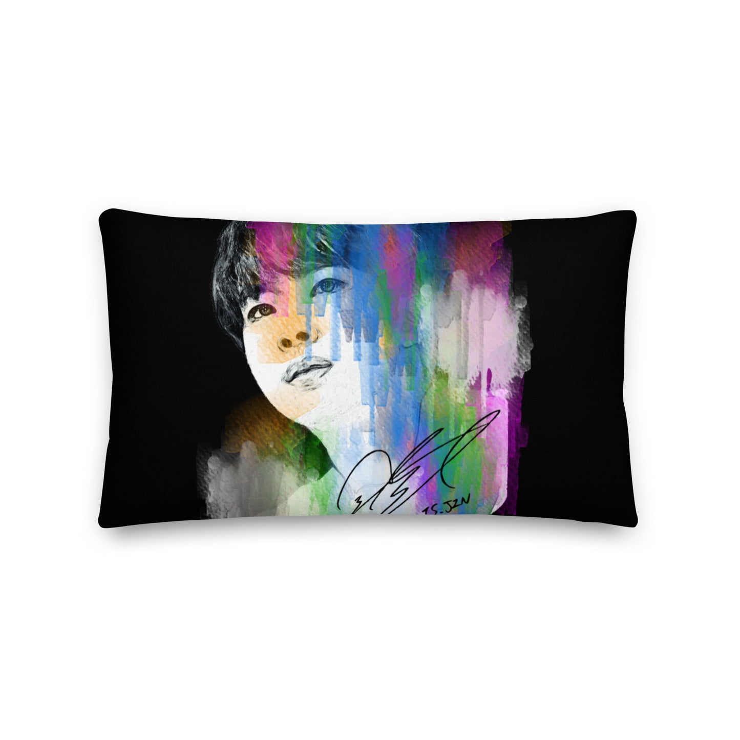 BTS Jin, Kim Seok-jin Waterpaint Portrait Premium Pillow