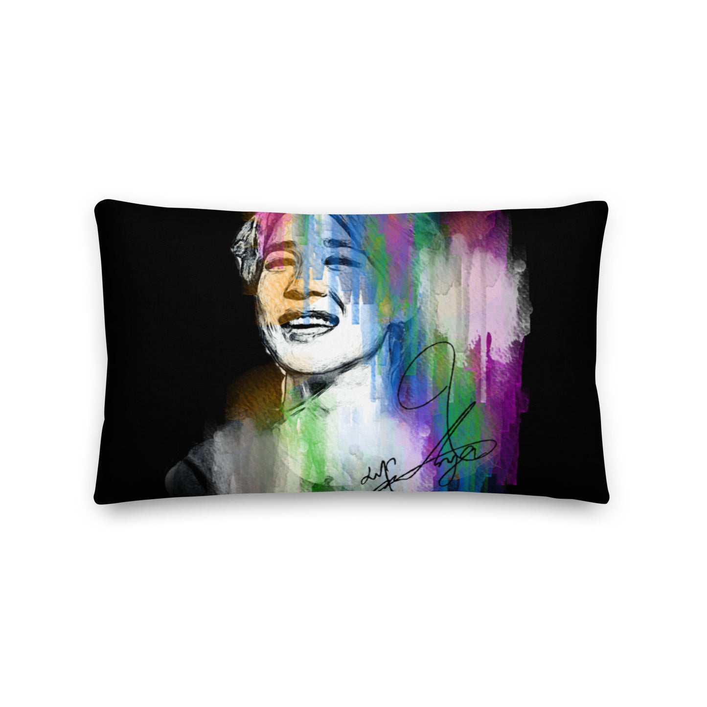 BTS Jimin, Park Ji-min Waterpaint Portrait Premium Pillow