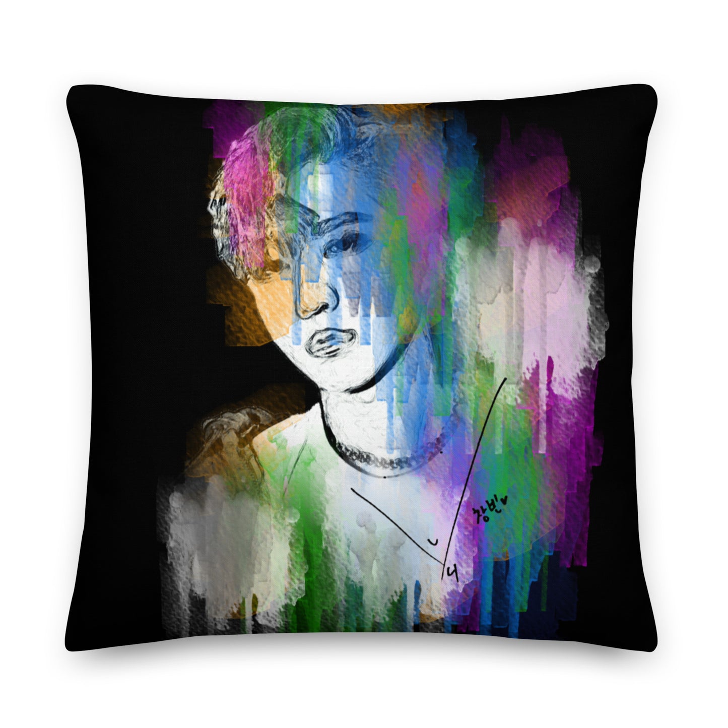Stray Kids Changbin, Seo Chang-bin Waterpaint Portrait Premium Pillow