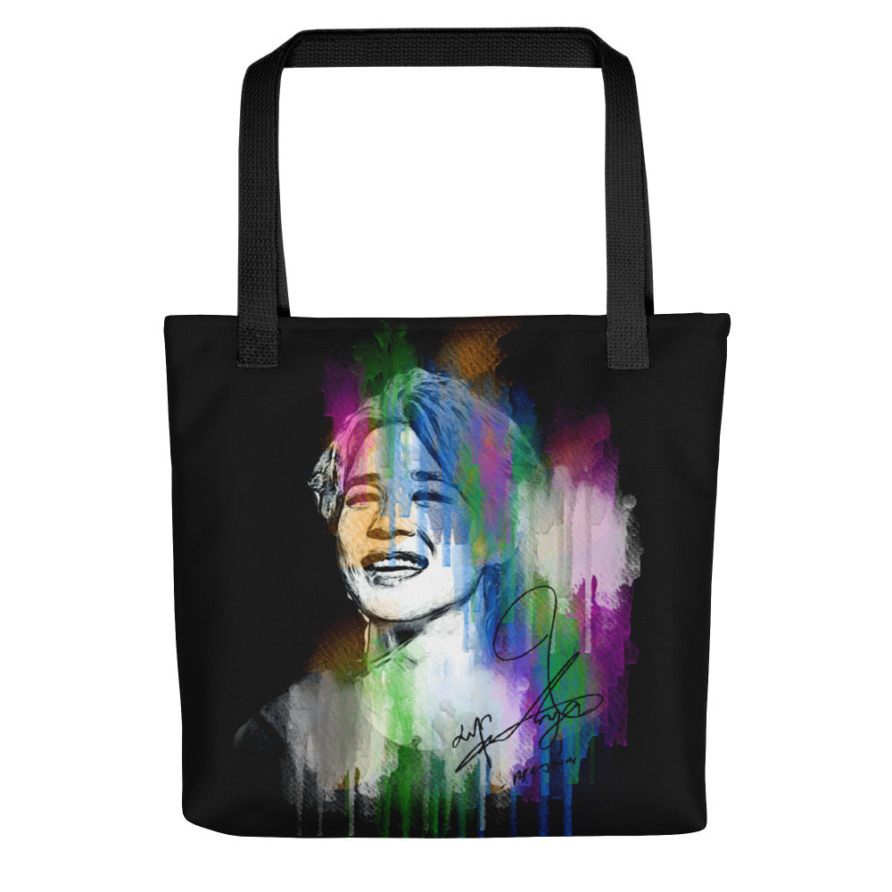 BTS Jimin, Park Ji-min Waterpaint Portrait Tote Bag