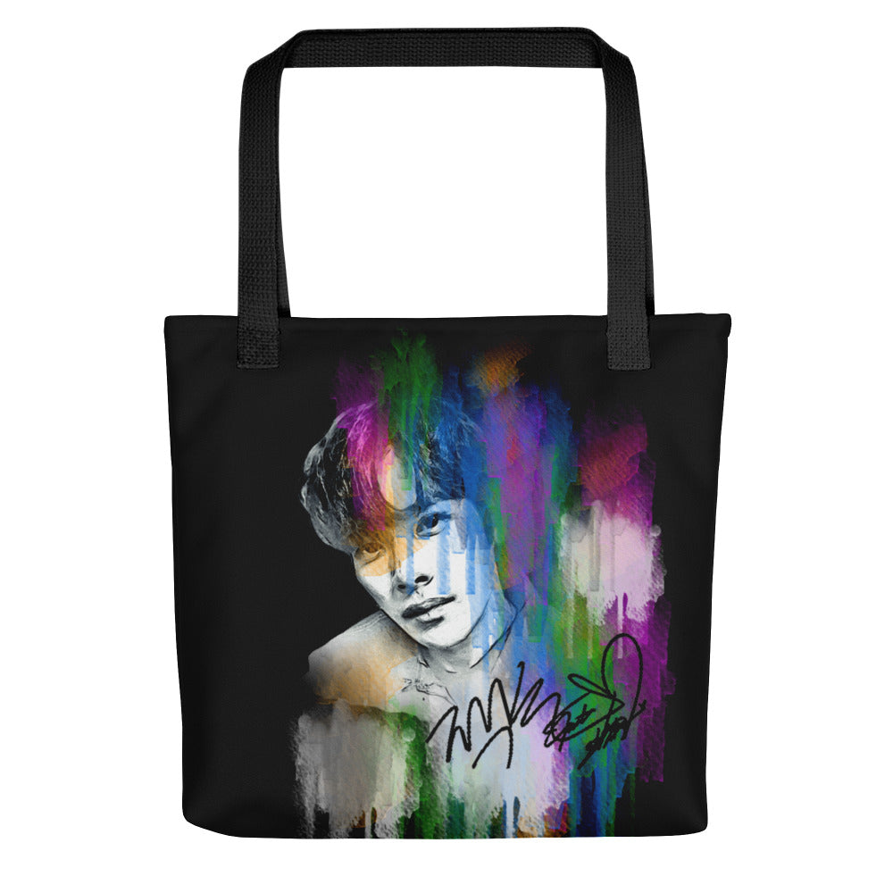 GOT7 Jackson, Jackson Wang Waterpaint Portrait Tote Bag
