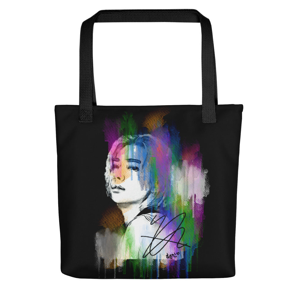 Stray Kids Hyunjin, Hwang Hyunjin Waterpaint Portrait Tote Bag