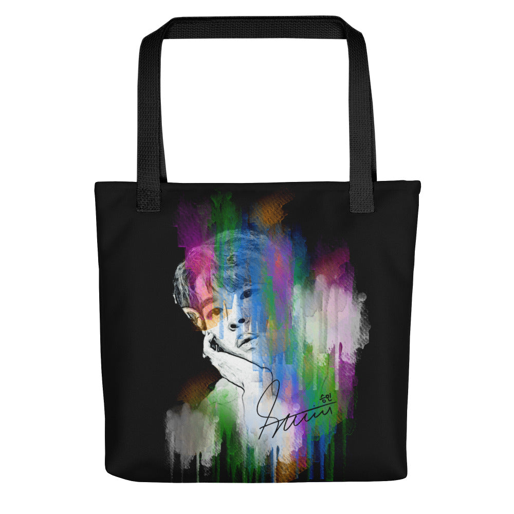 Stray Kids Seungmin, Kim Seung-min Waterpaint Portrait Tote Bag