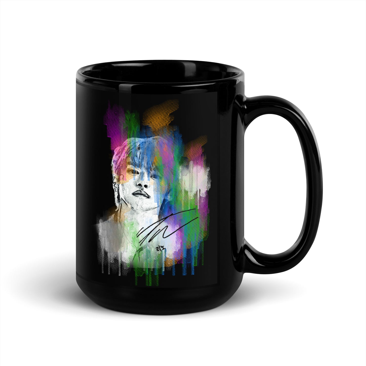 Stray Kids Lee Know, Lee Min-ho Waterpaint Portrait Ceramic Mug