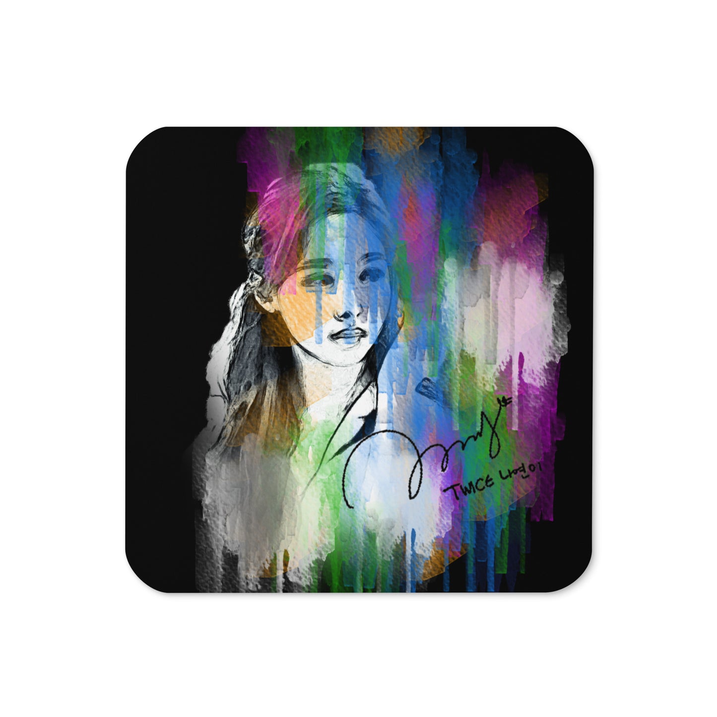 TWICE Nayeon, Im Na-yeon Waterpaint Portrait Cork Coaster