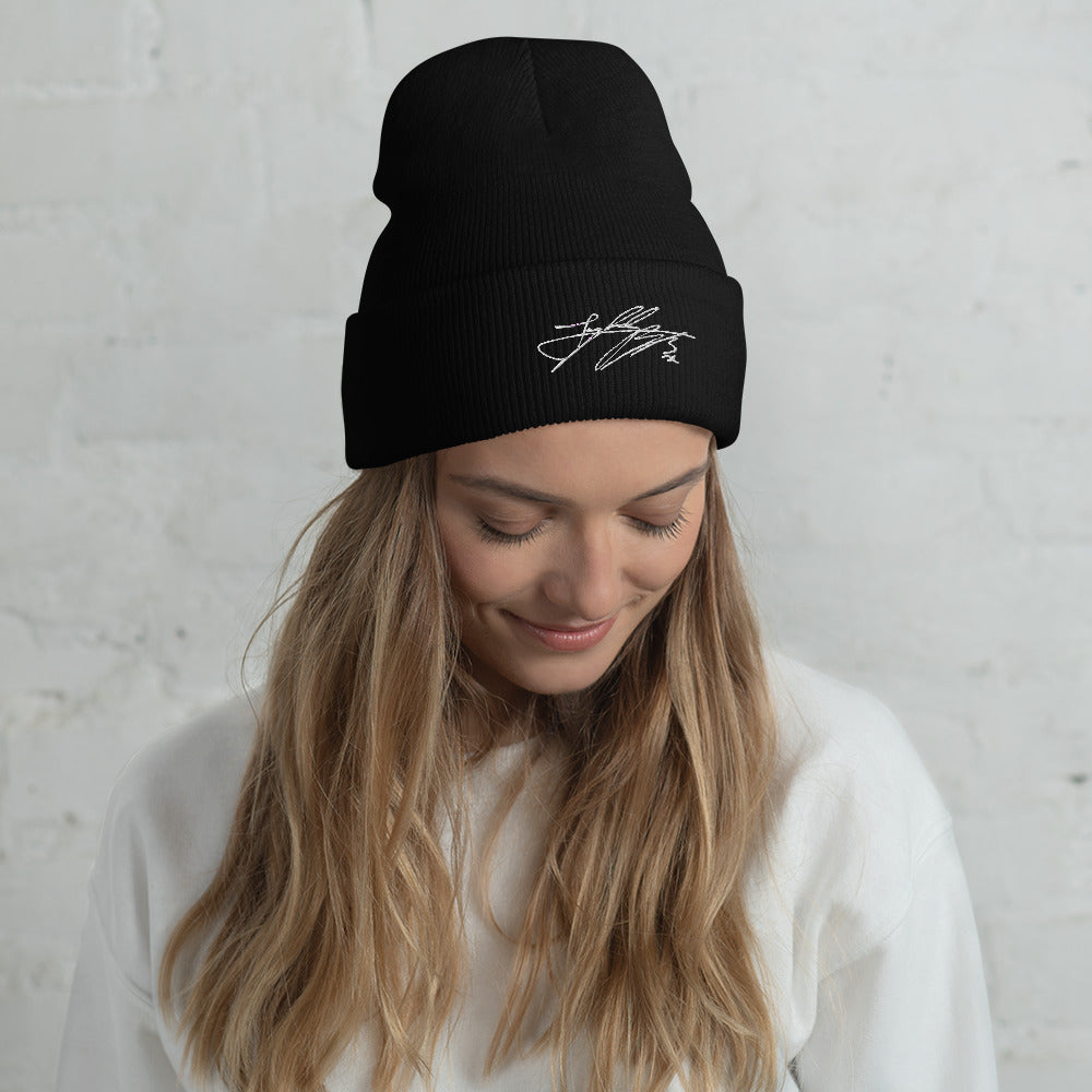 BTS Jungkook, Jeon Jung-kook Autograph Embroidery Cuffed Beanie