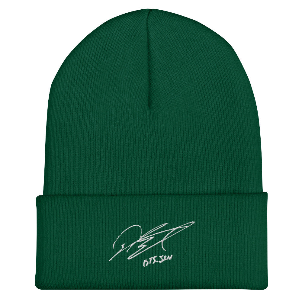 BTS Jin, Kim Seok-jin Autograph Embroidery Cuffed Beanie