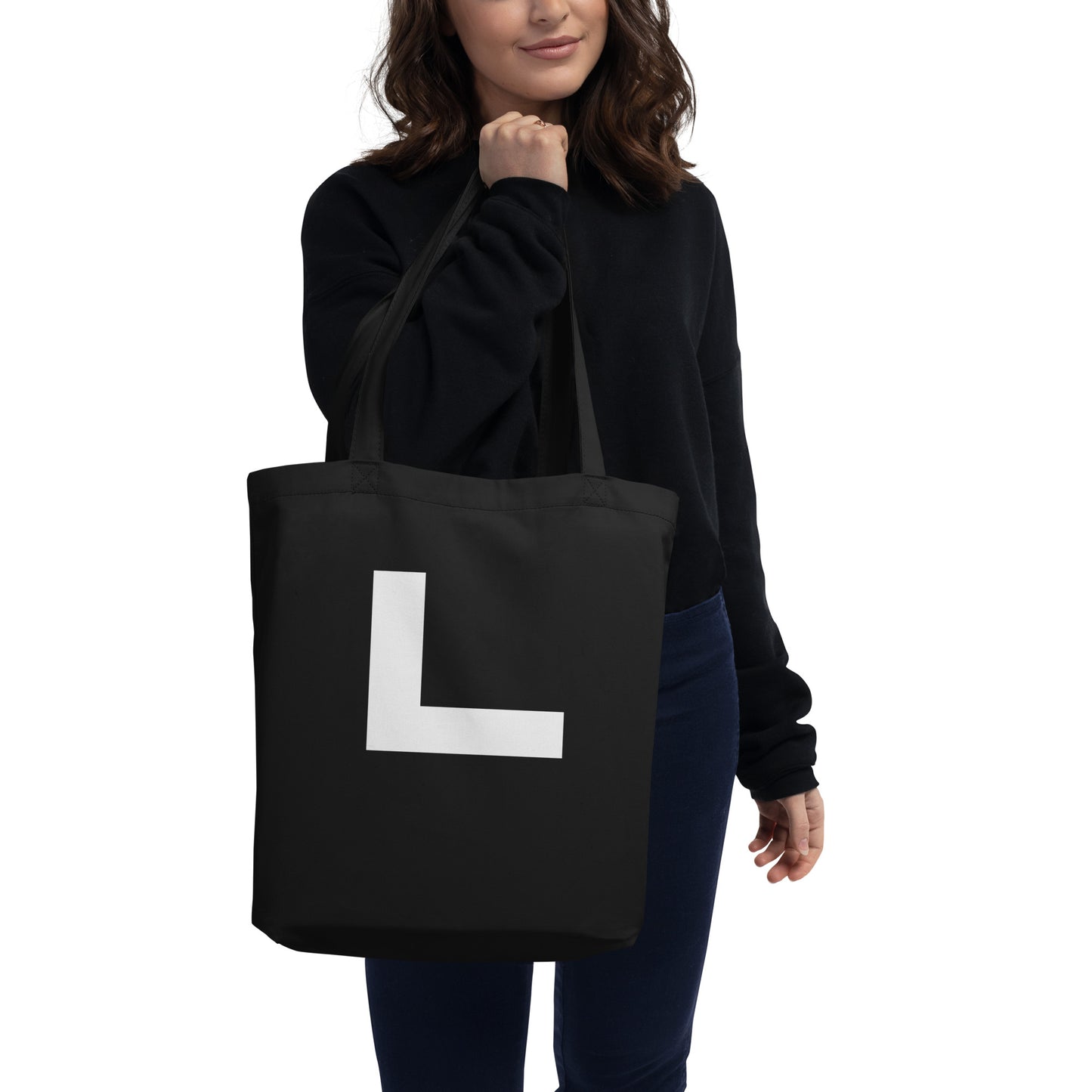 Korean Hangul Nieun (n) sound Geometrical Consonant Eco Tote Bag