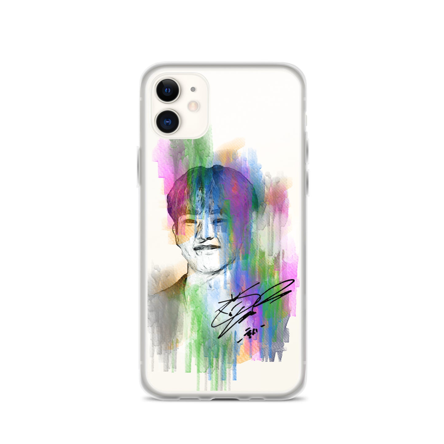 SEVENTEEN Hoshi, Kwon Soon-young Waterpaint Portrait iPhone Case