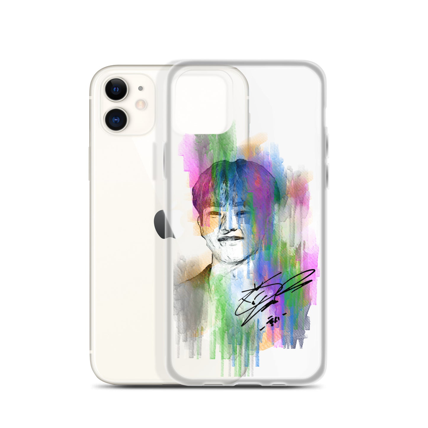 SEVENTEEN Hoshi, Kwon Soon-young Waterpaint Portrait iPhone Case