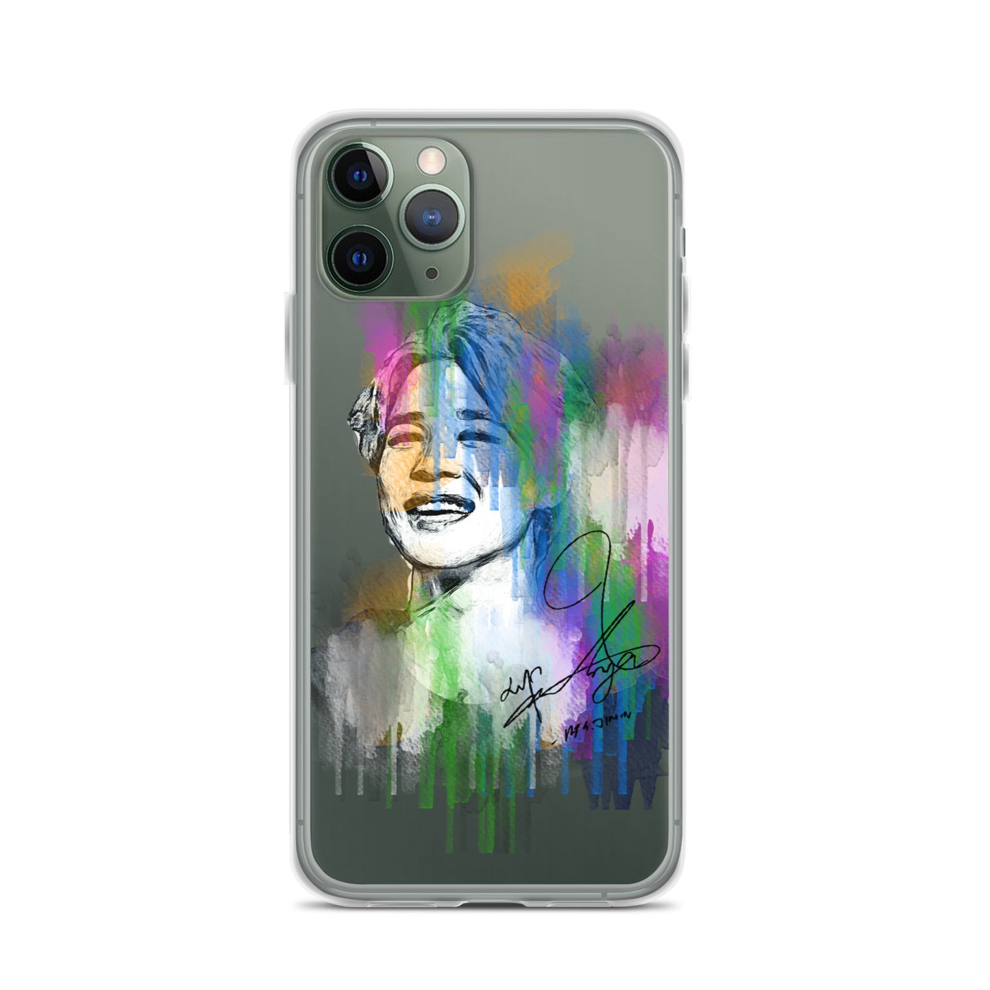 BTS Jimin, Park Ji-min Waterpaint portrait iPhone Case