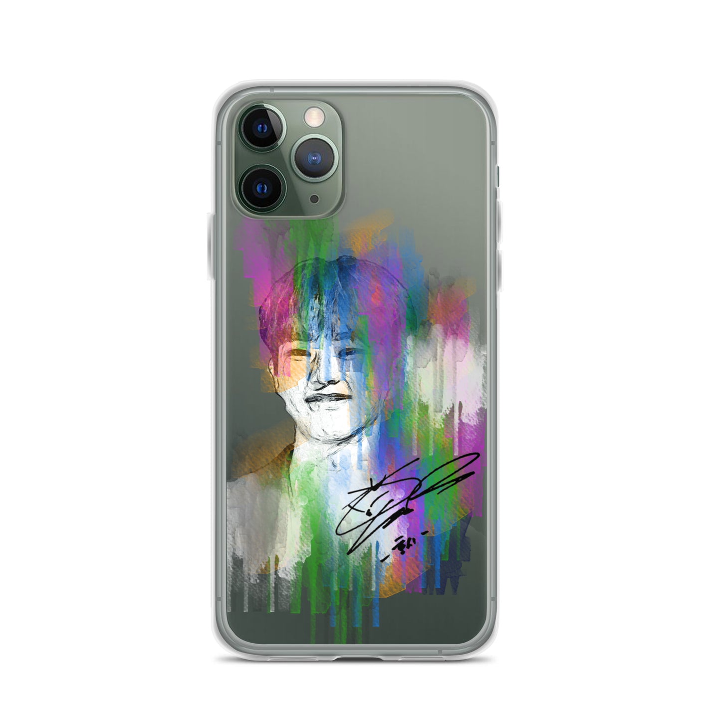SEVENTEEN Hoshi, Kwon Soon-young Waterpaint Portrait iPhone Case