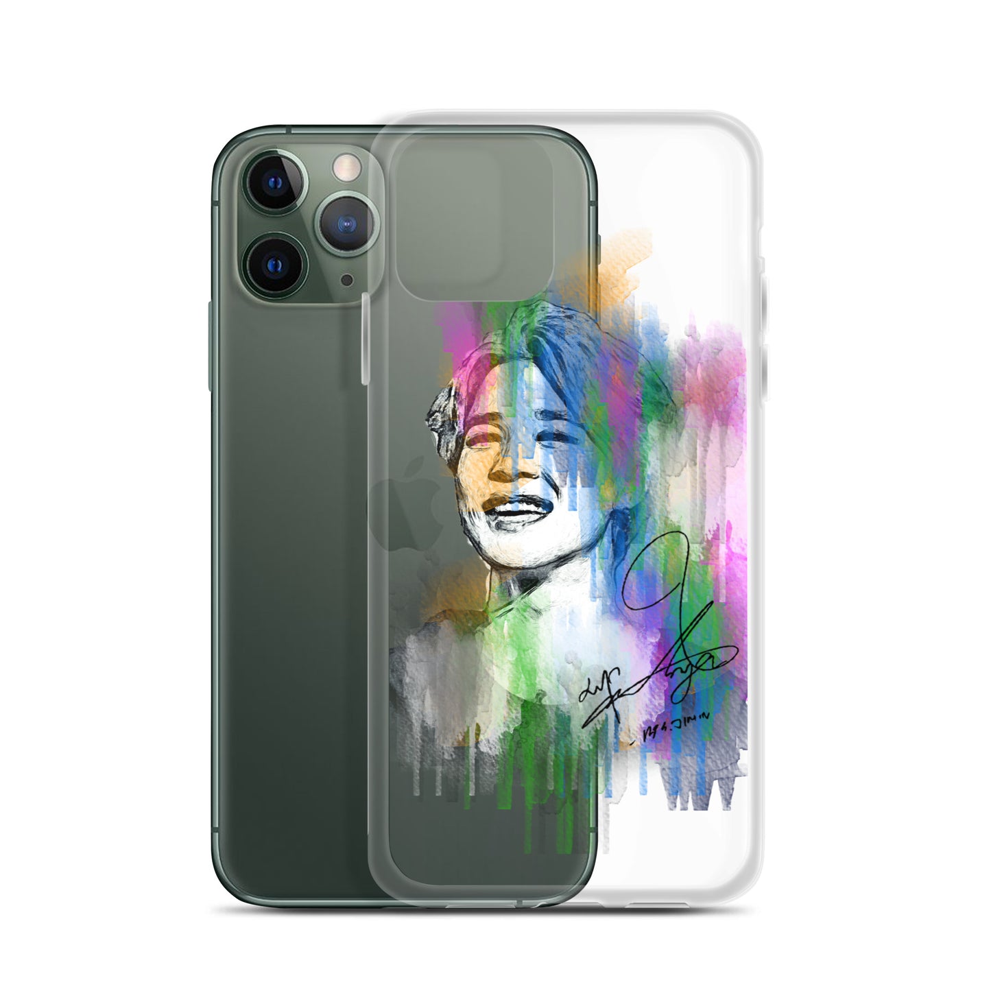 BTS Jimin, Park Ji-min Waterpaint portrait iPhone Case
