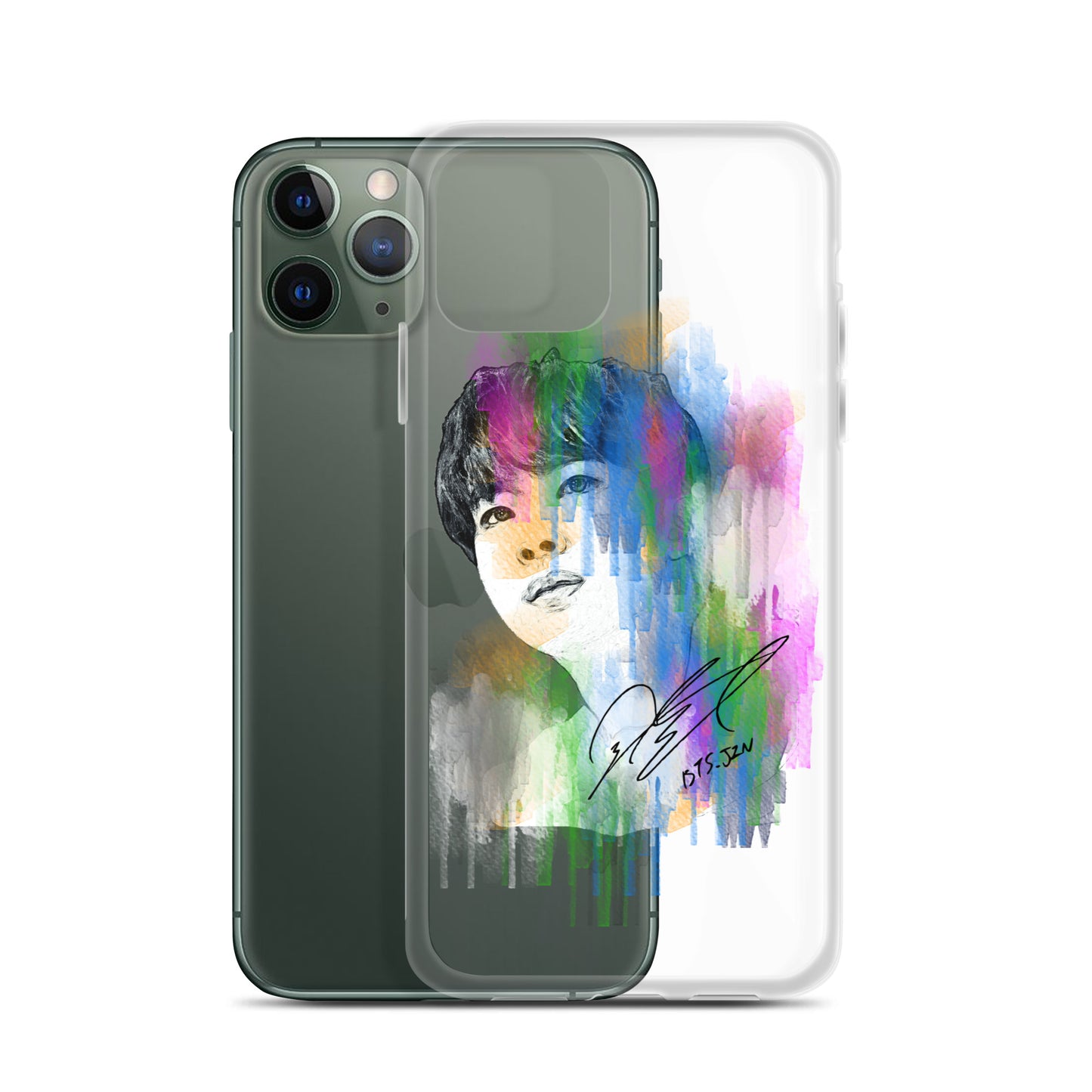 BTS Jin, Kim Seok-jin Waterpaint portrait iPhone Case