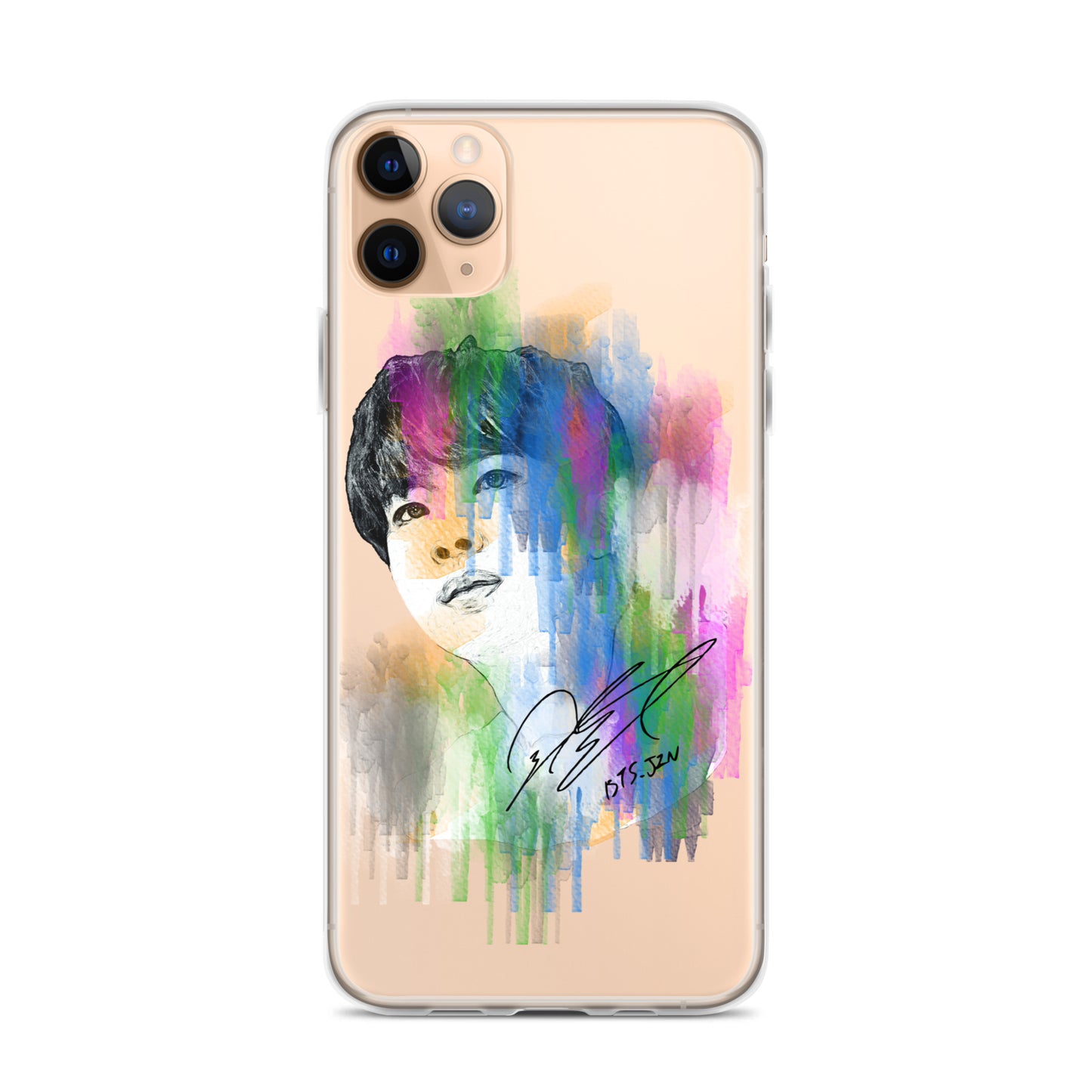 BTS Jin, Kim Seok-jin Waterpaint portrait iPhone Case