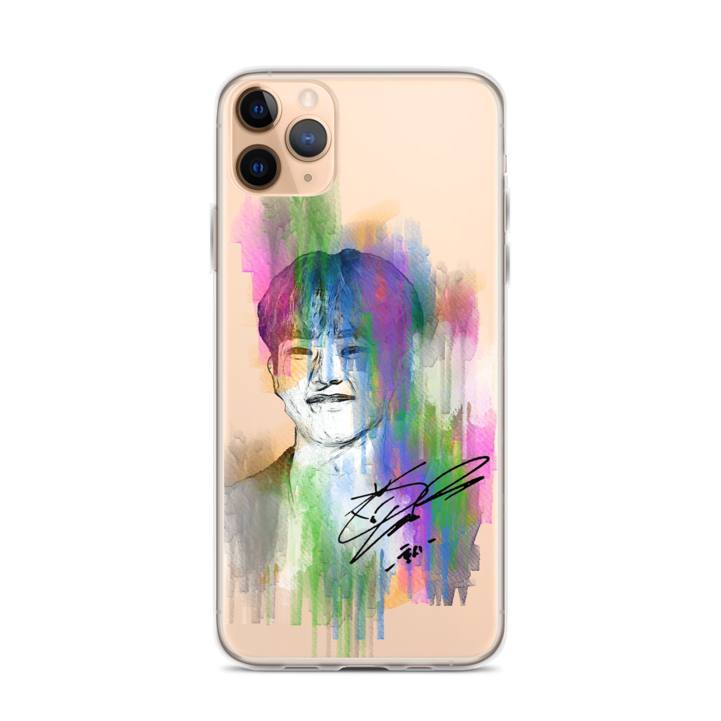 SEVENTEEN Hoshi, Kwon Soon-young Waterpaint Portrait iPhone Case