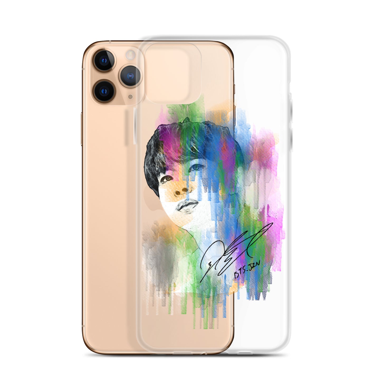 BTS Jin, Kim Seok-jin Waterpaint portrait iPhone Case