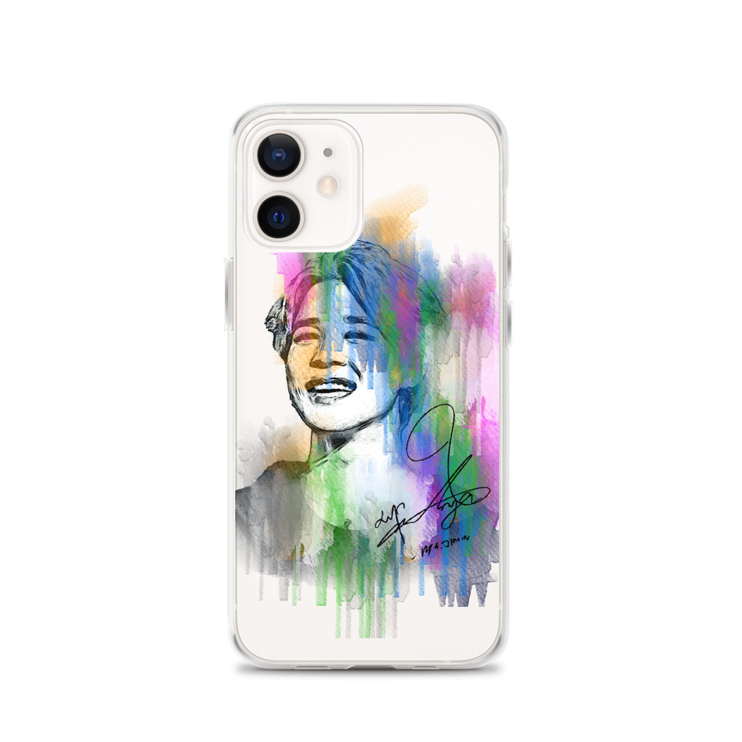BTS Jimin, Park Ji-min Waterpaint portrait iPhone Case