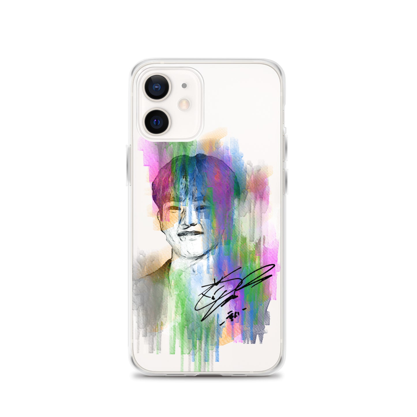 SEVENTEEN Hoshi, Kwon Soon-young Waterpaint Portrait iPhone Case