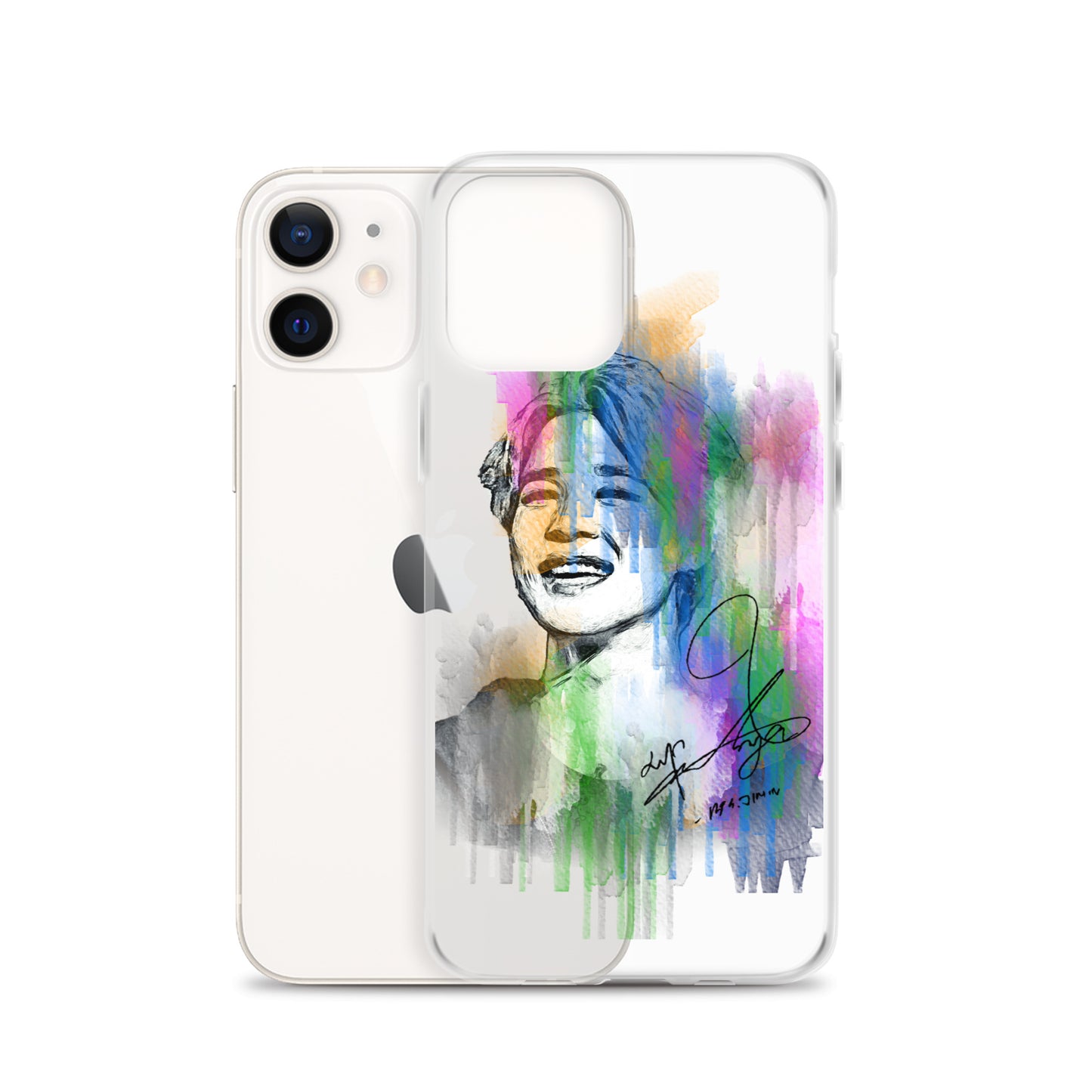 BTS Jimin, Park Ji-min Waterpaint portrait iPhone Case