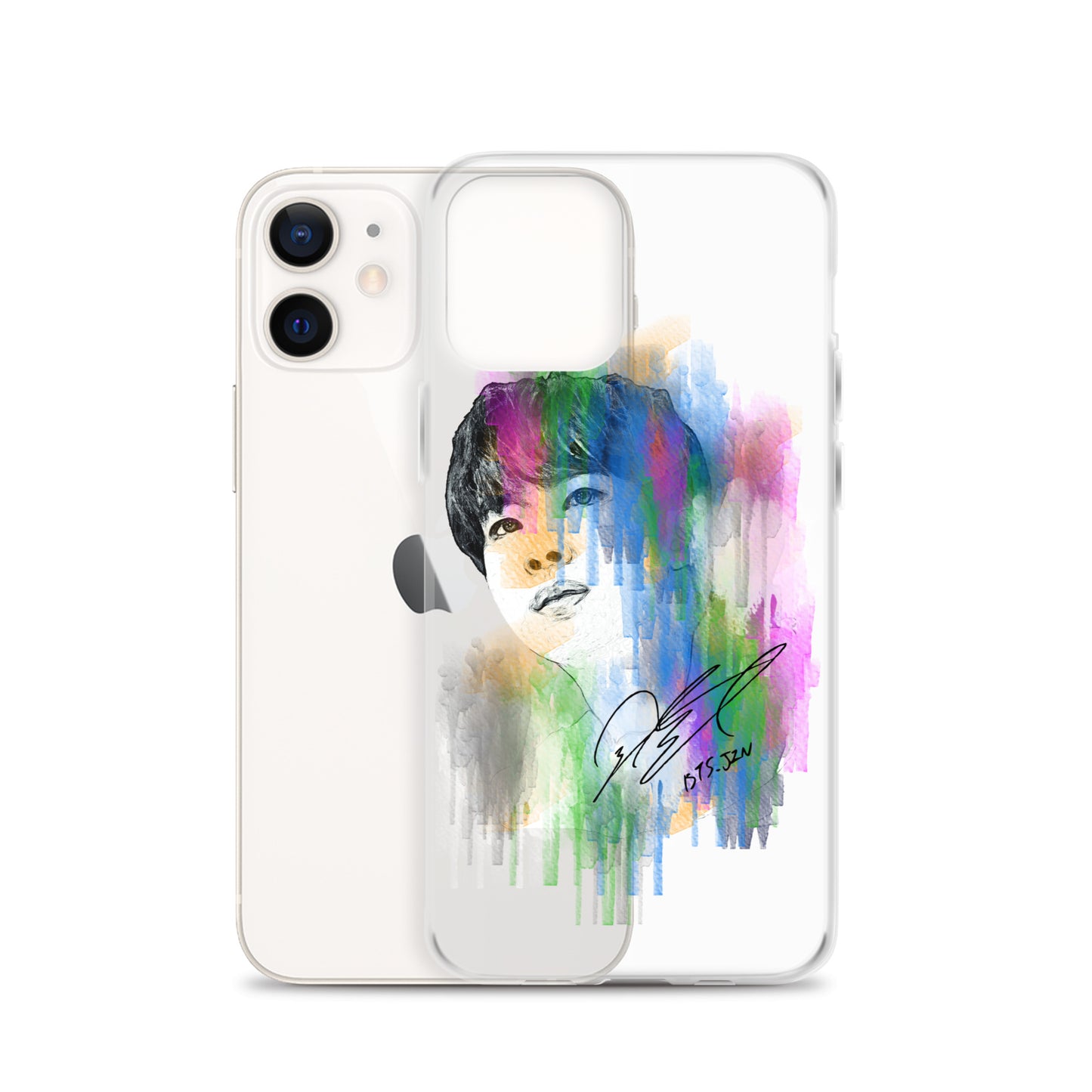 BTS Jin, Kim Seok-jin Waterpaint portrait iPhone Case