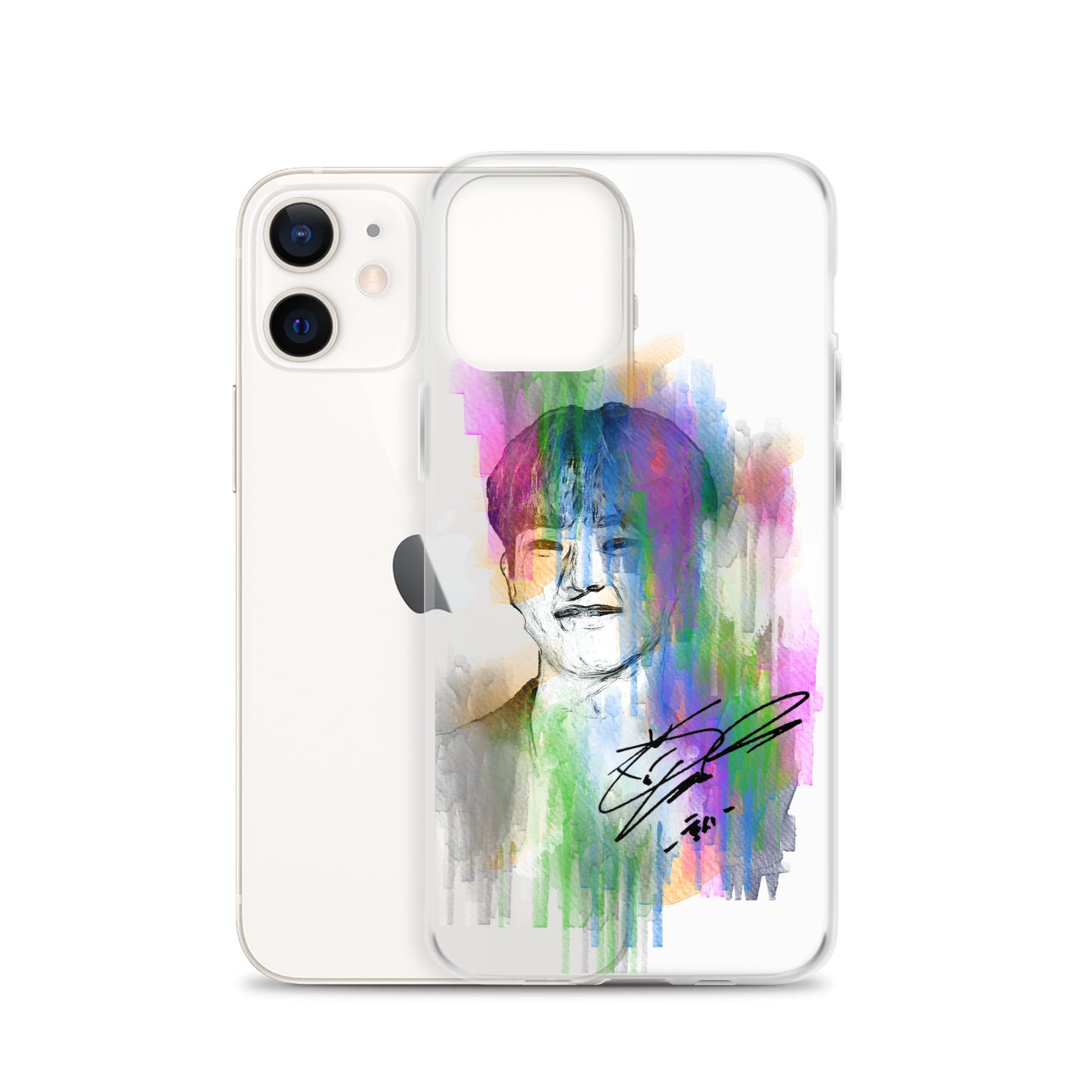 SEVENTEEN Hoshi, Kwon Soon-young Waterpaint Portrait iPhone Case
