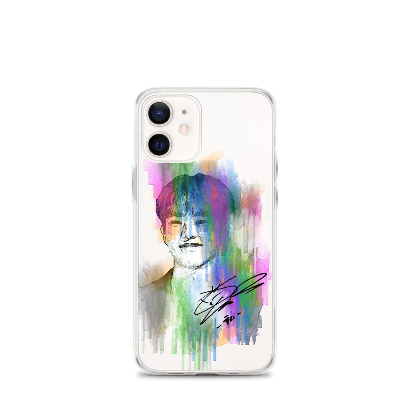 SEVENTEEN Hoshi, Kwon Soon-young Waterpaint Portrait iPhone Case