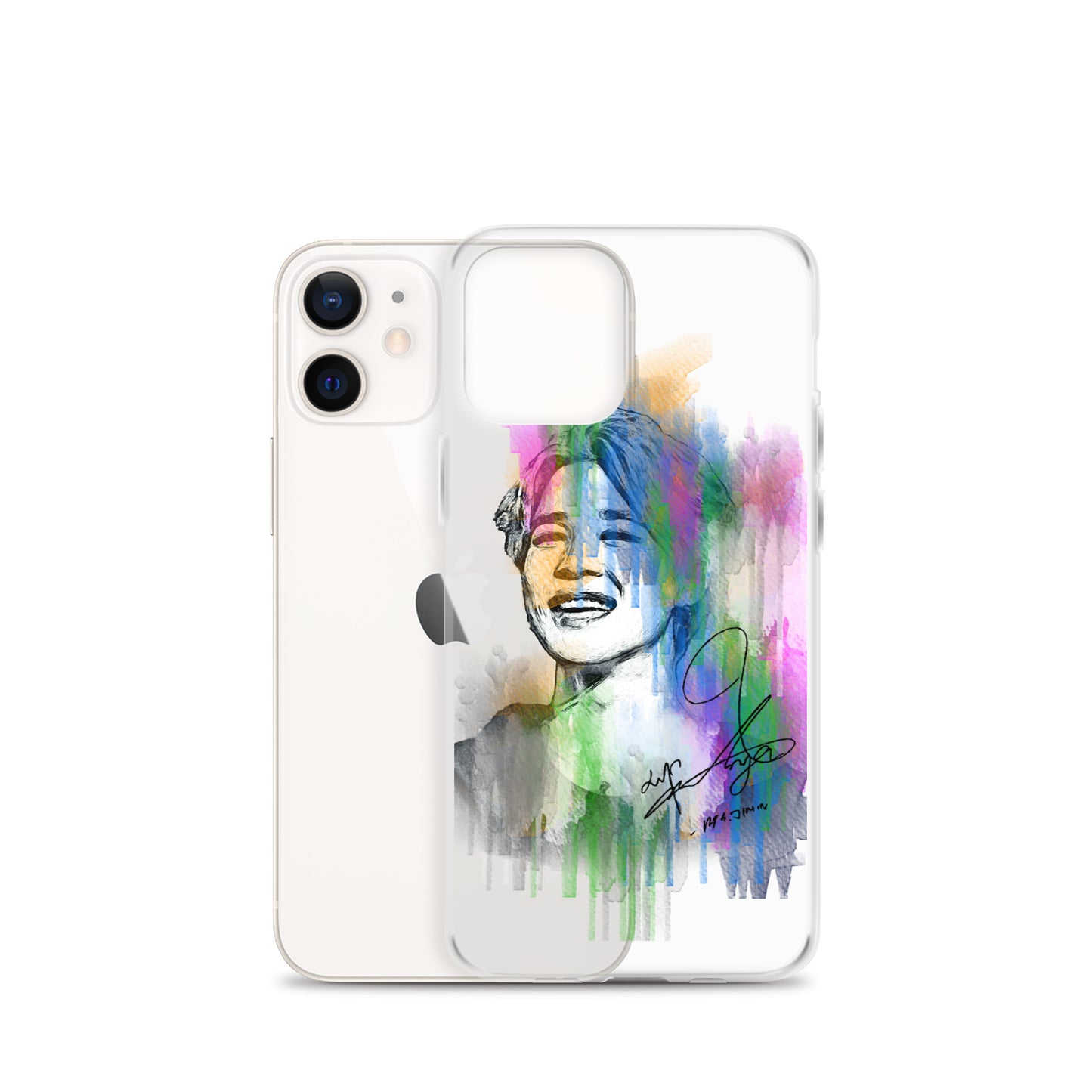 BTS Jimin, Park Ji-min Waterpaint portrait iPhone Case