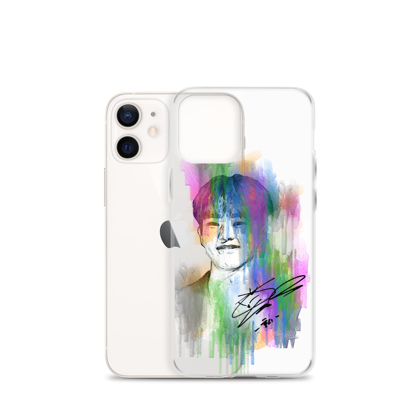 SEVENTEEN Hoshi, Kwon Soon-young Waterpaint Portrait iPhone Case