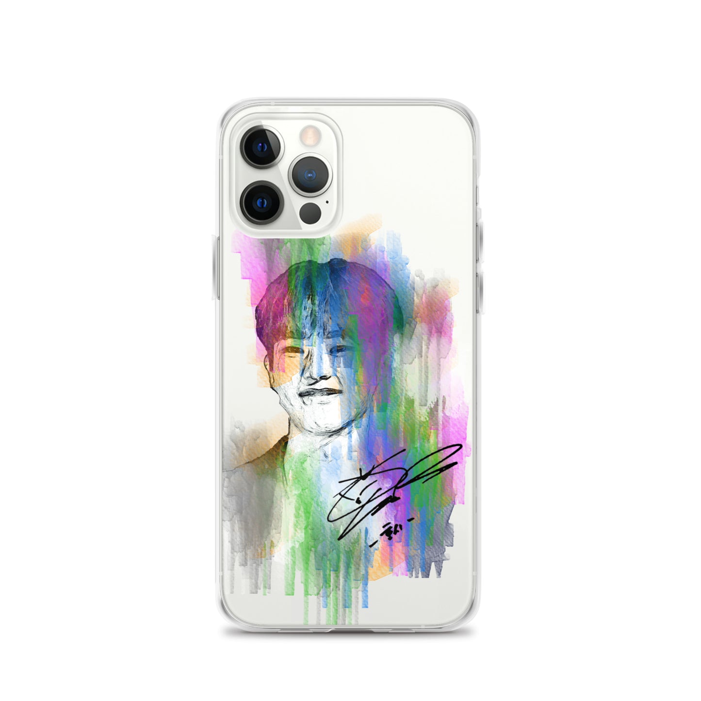 SEVENTEEN Hoshi, Kwon Soon-young Waterpaint Portrait iPhone Case
