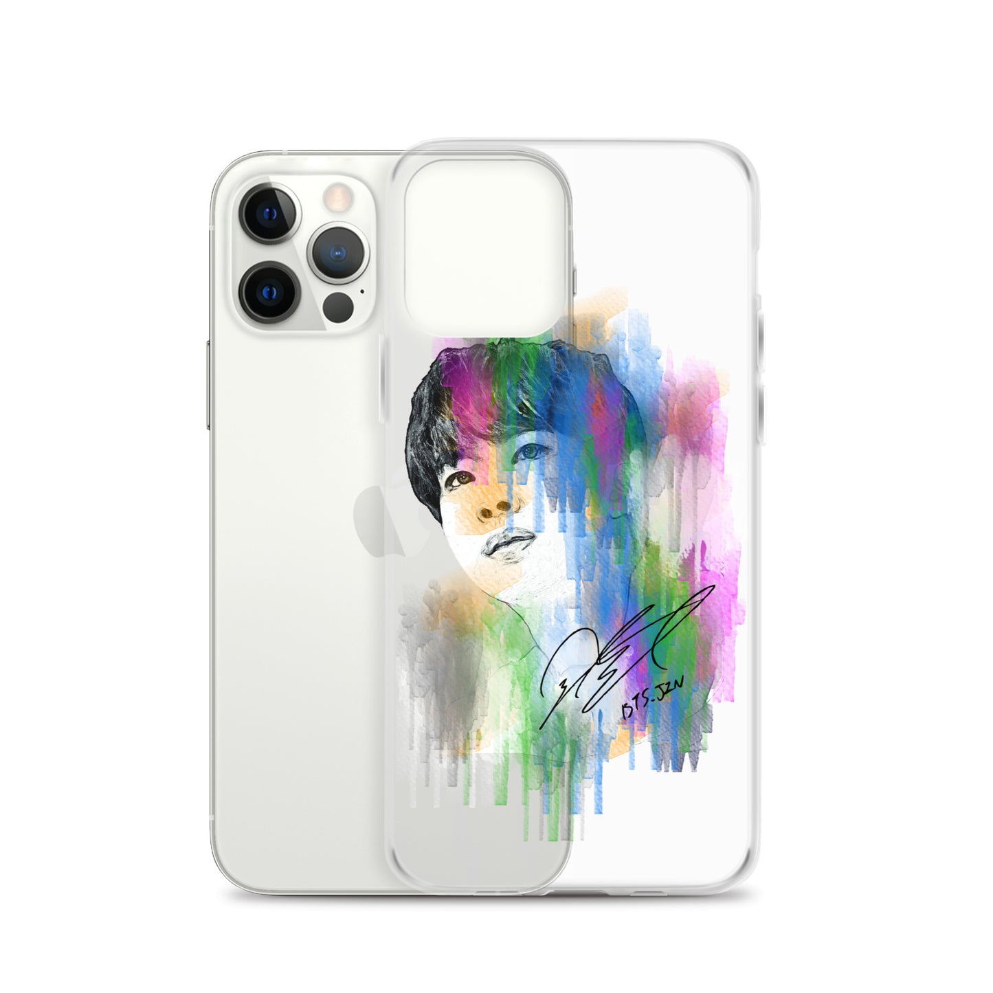 BTS Jin, Kim Seok-jin Waterpaint portrait iPhone Case