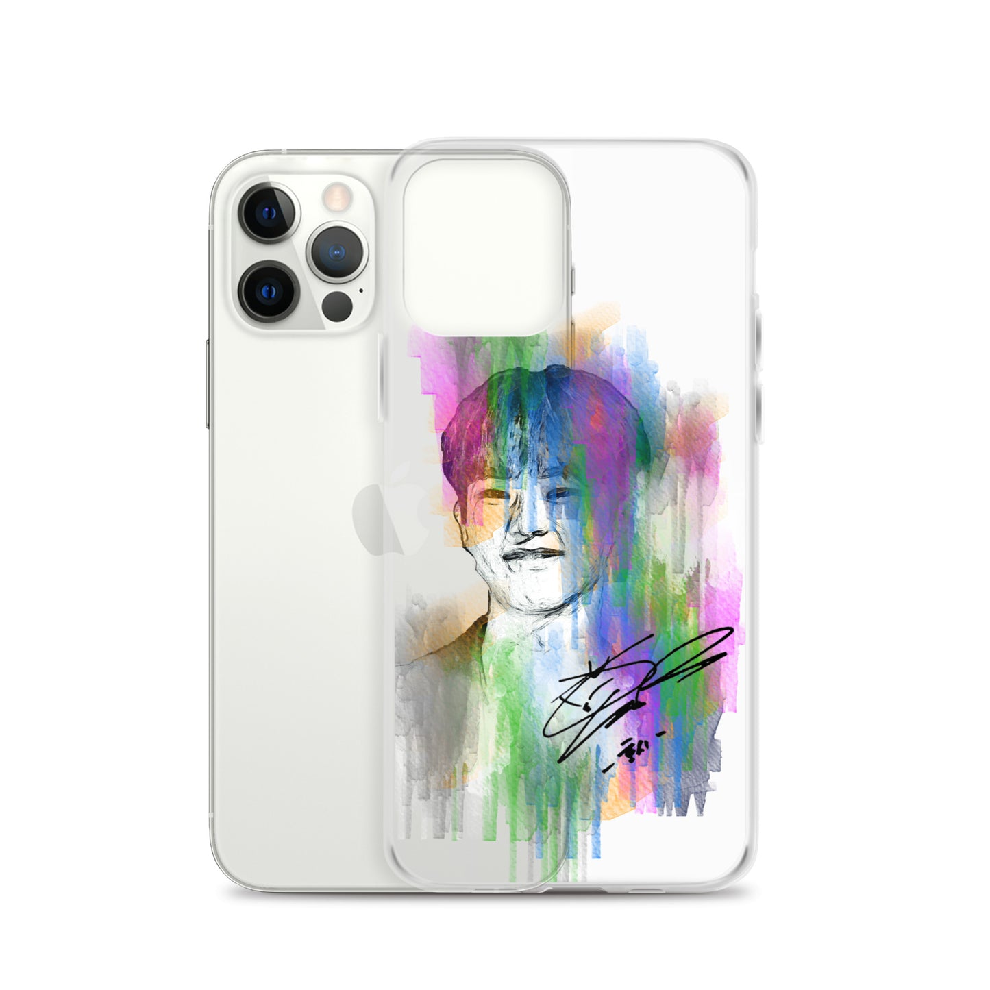 SEVENTEEN Hoshi, Kwon Soon-young Waterpaint Portrait iPhone Case