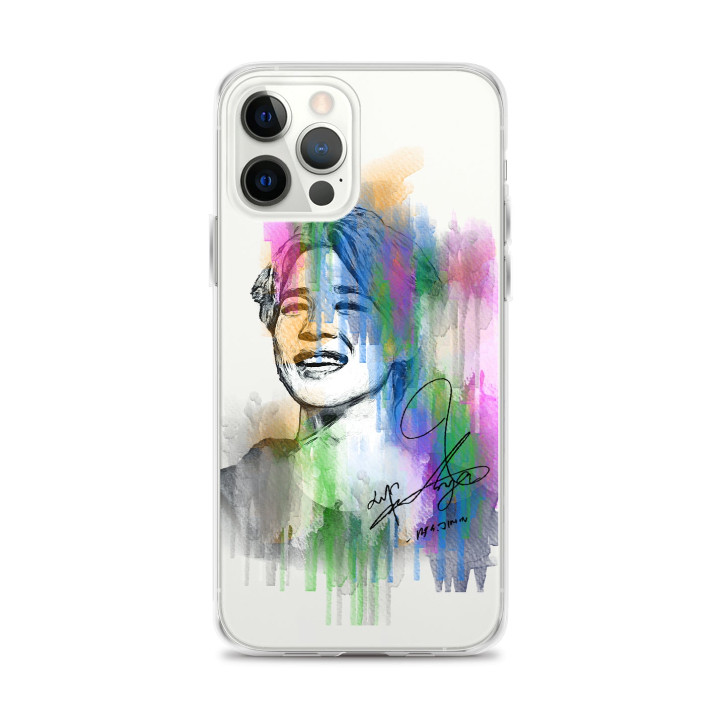 BTS Jimin, Park Ji-min Waterpaint portrait iPhone Case