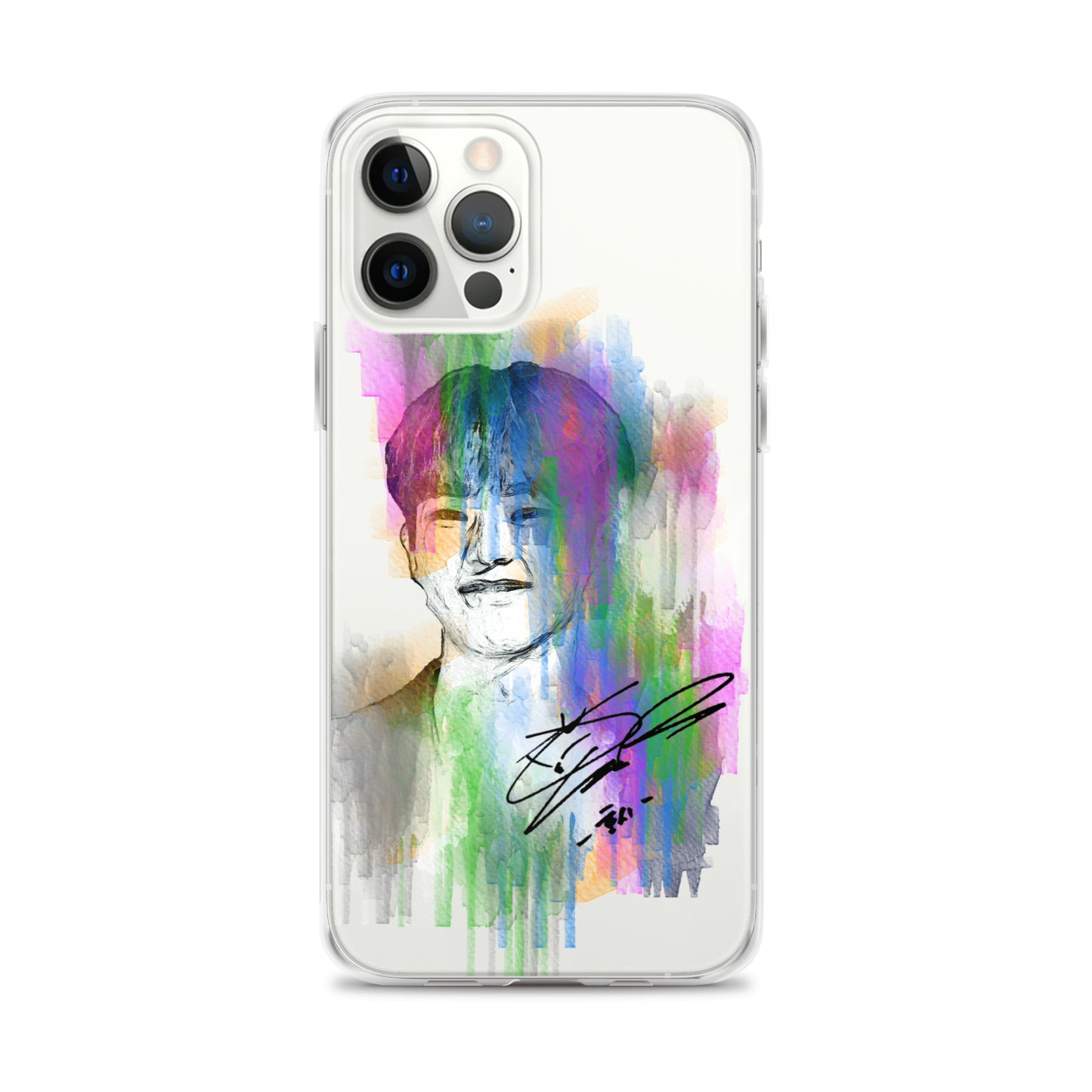 SEVENTEEN Hoshi, Kwon Soon-young Waterpaint Portrait iPhone Case