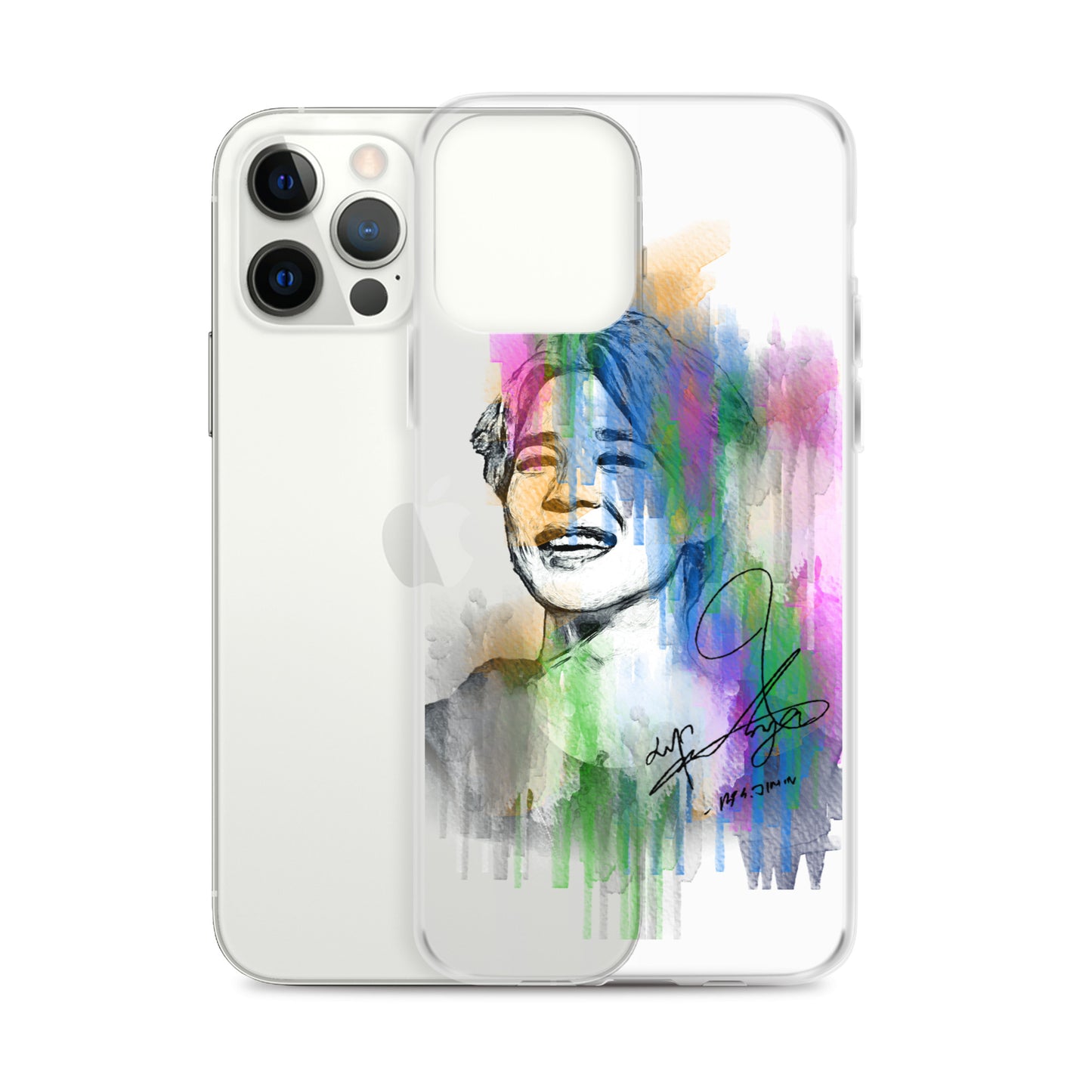 BTS Jimin, Park Ji-min Waterpaint portrait iPhone Case