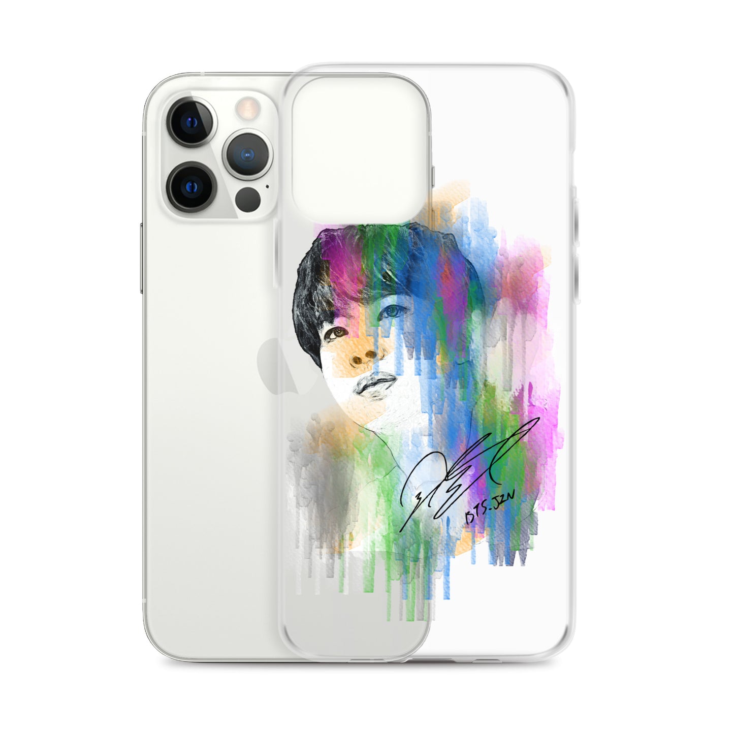 BTS Jin, Kim Seok-jin Waterpaint portrait iPhone Case