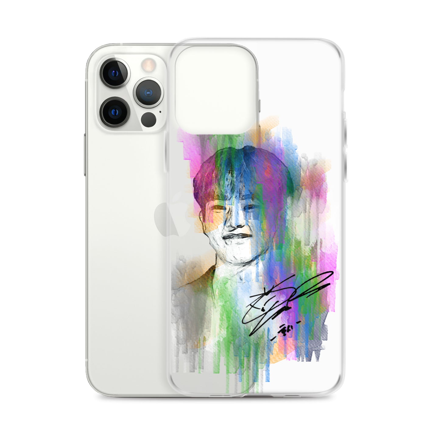 SEVENTEEN Hoshi, Kwon Soon-young Waterpaint Portrait iPhone Case