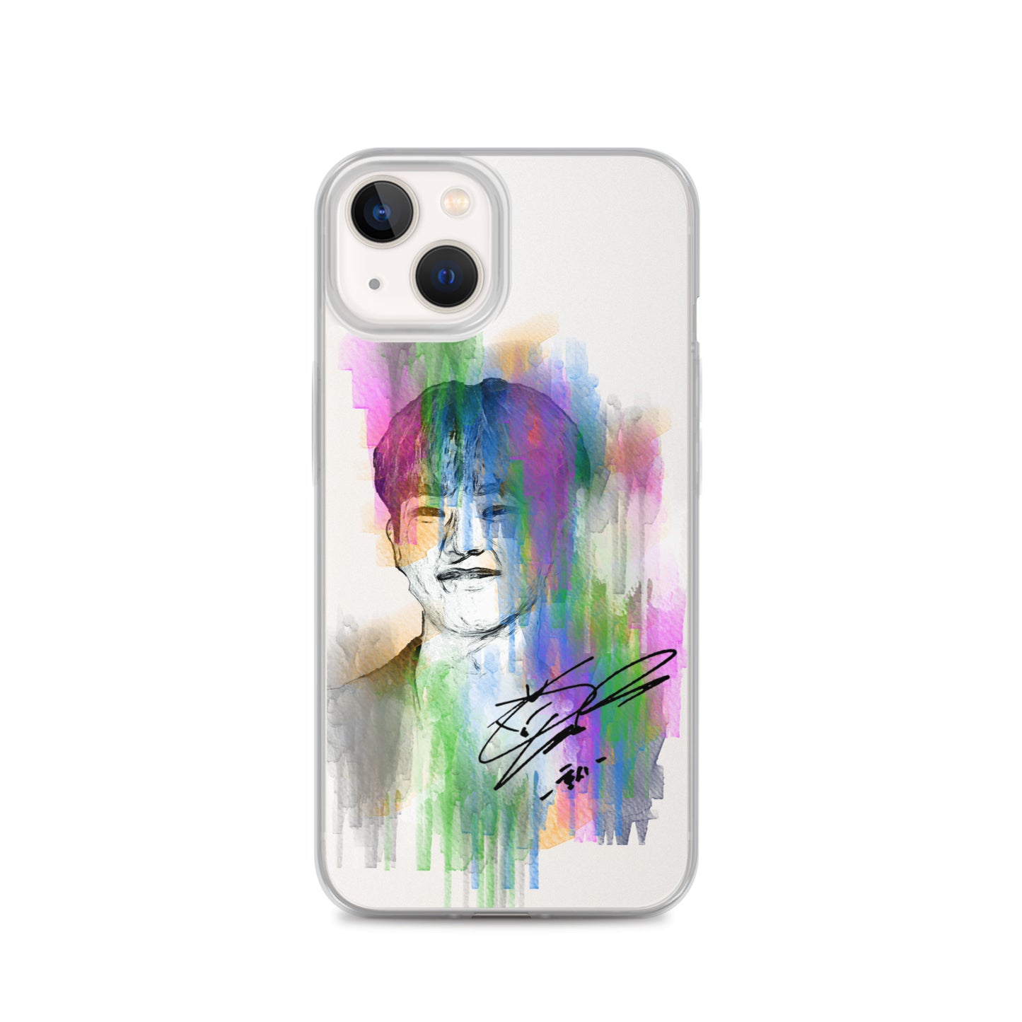 SEVENTEEN Hoshi, Kwon Soon-young Waterpaint Portrait iPhone Case
