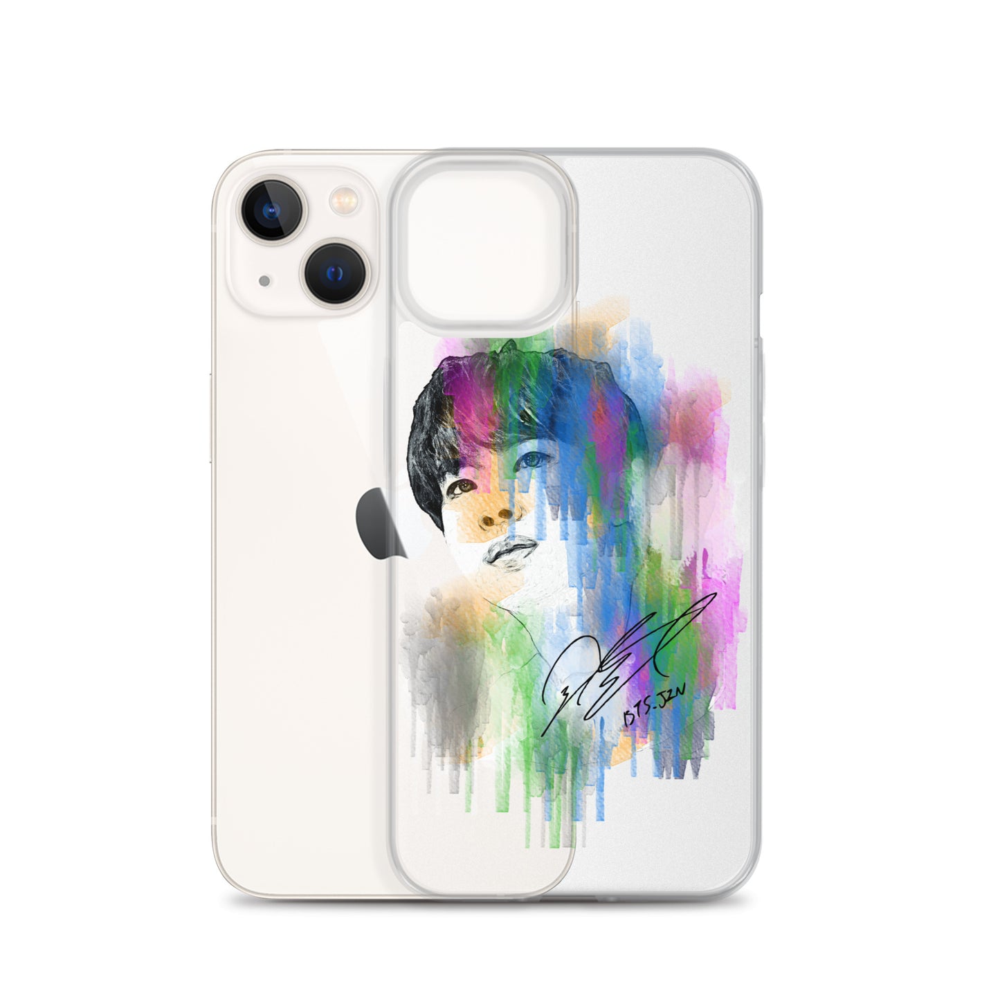BTS Jin, Kim Seok-jin Waterpaint portrait iPhone Case