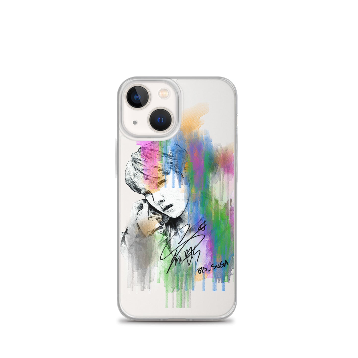 BTS Suga, Min Yoon-gi Waterpaint portrait iPhone Case
