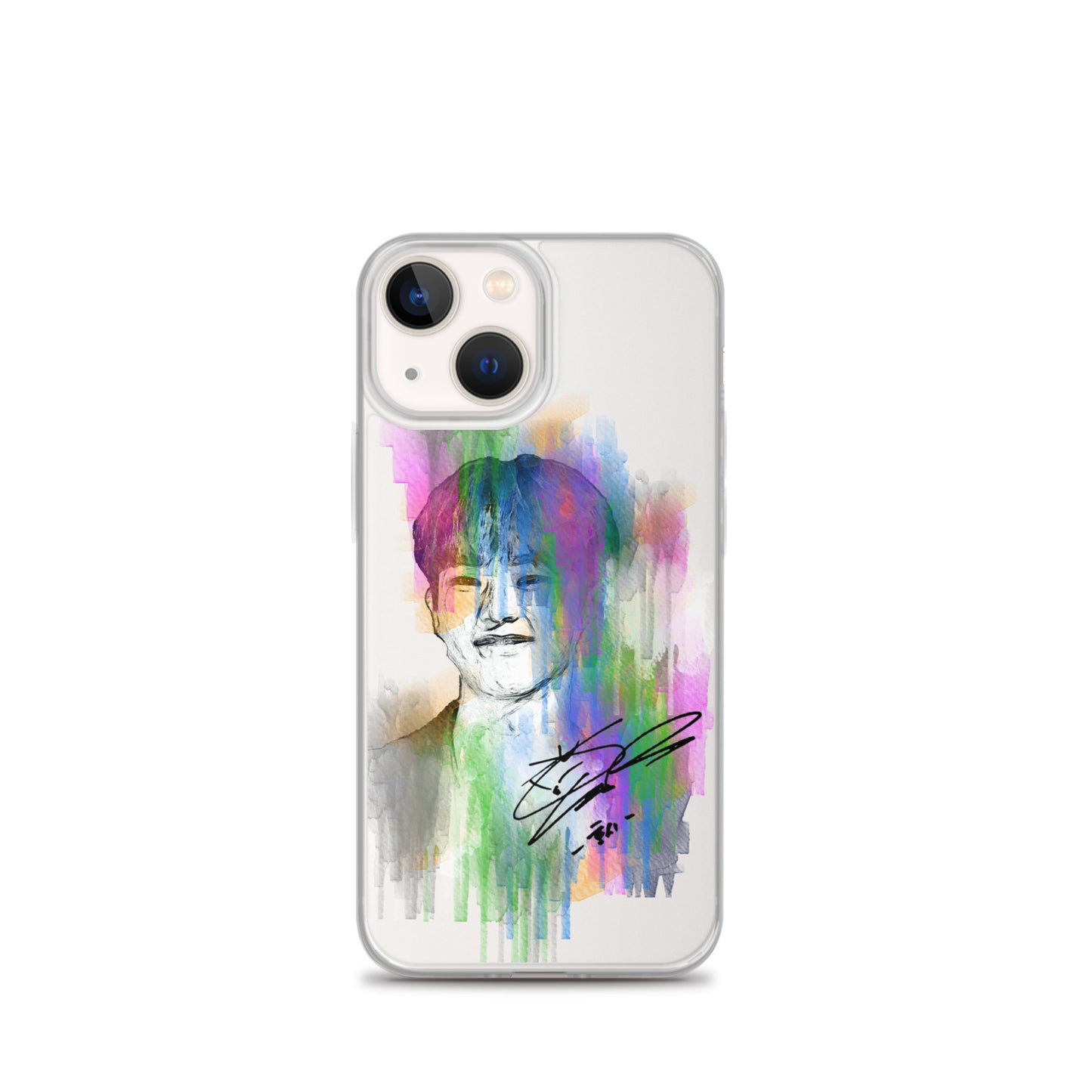 SEVENTEEN Hoshi, Kwon Soon-young Waterpaint Portrait iPhone Case
