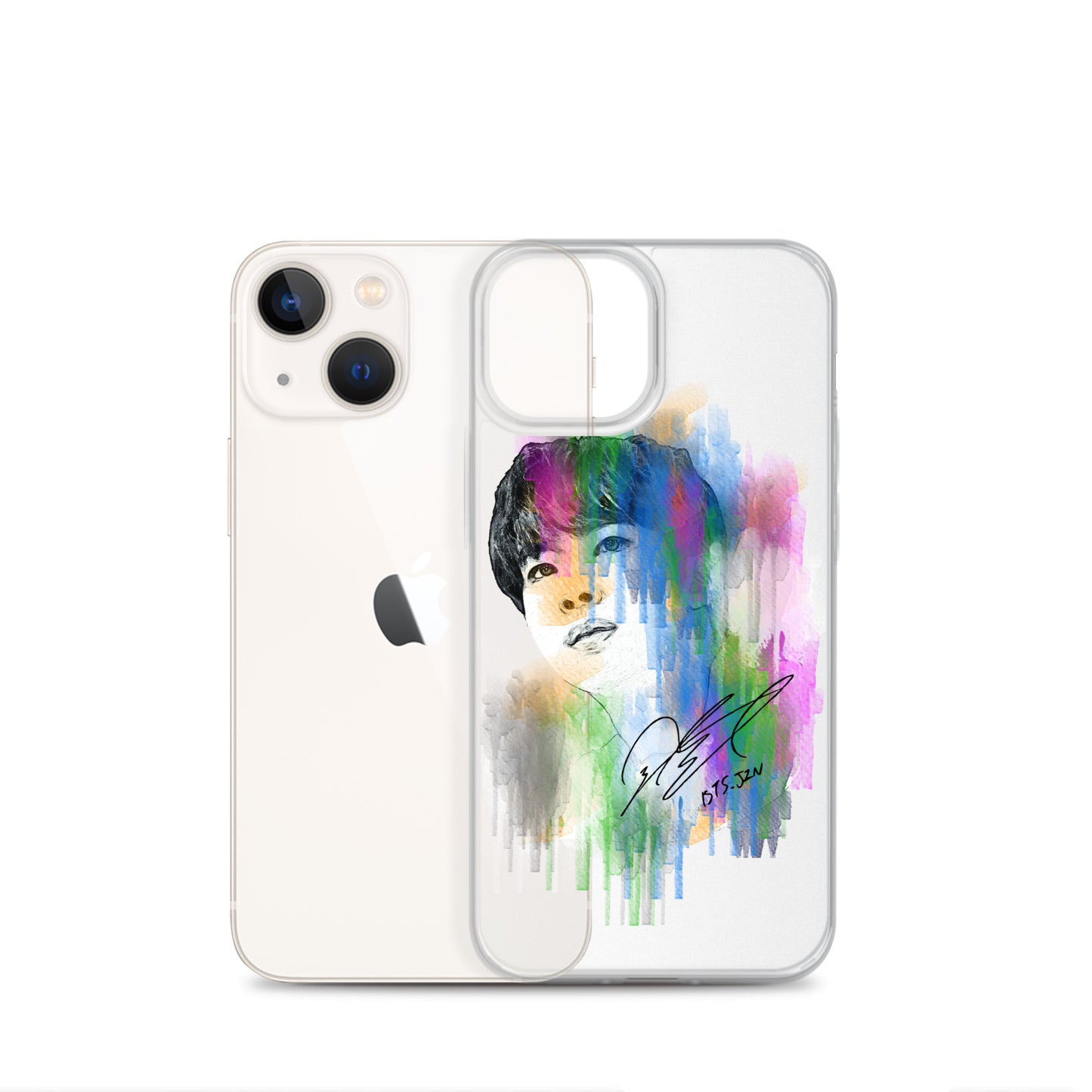 BTS Jin, Kim Seok-jin Waterpaint portrait iPhone Case