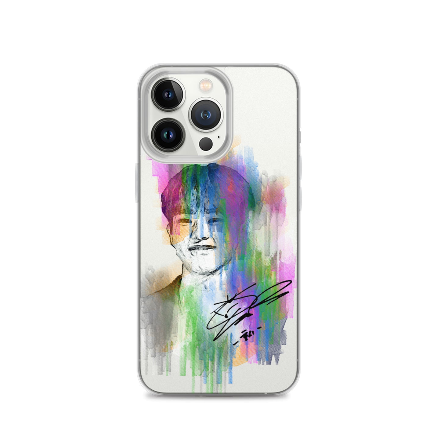 SEVENTEEN Hoshi, Kwon Soon-young Waterpaint Portrait iPhone Case