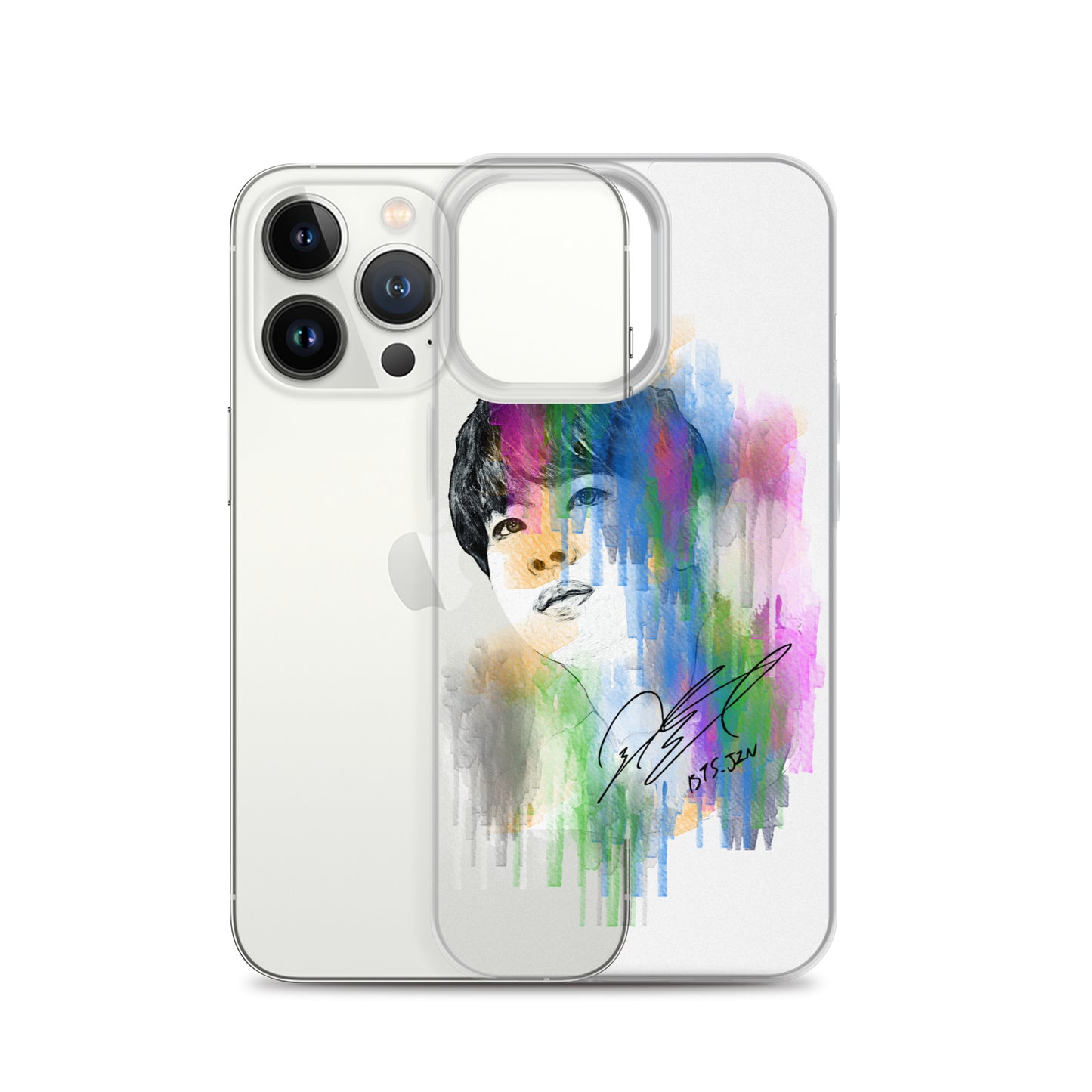 BTS Jin, Kim Seok-jin Waterpaint portrait iPhone Case
